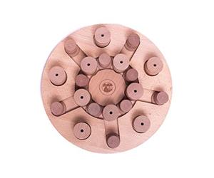 My Intelligent Dogs Mandala & Star Juguete Interactivo para Gatos y Perros de Madera, Medium