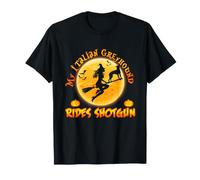 My Italian Greyhound Rides Shotgun Dog Halloween Costume Camiseta
