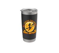 My Italian Greyhound Rides Shotgun Dog Halloween Costume Vaso térmico de acero inoxidable de doble pared