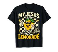 My Jesus He Be Making Lemonade Faith Retro Groovy Apparel Camiseta