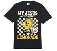 My Jesus He Be Making Lemonade Faith Retro Groovy Apparel Comfort Colors Adult Heavyweight T-Shirt