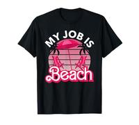 My Job Is Beach Retro Beach Lover Matching Summer Vacation Camiseta
