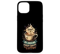 My Jokes Are Darker Than My Coffee Skull Steam Carcasa para iPhone 15 Plus
