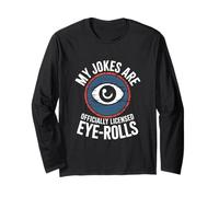 My Jokes Are Official Licensed Eye-Rolls Pun Dad Father's Manga Larga