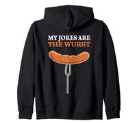 My Jokes Are The Wurst Bad Joke Punny Sudadera con Capucha