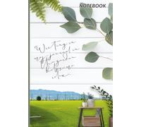 my journal in the garden helps me relax: A peaceful garden-themed notebook for mindfulness, writing, and daily reflection, 6" x 9" - portable, 124 lined pages.