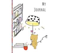My Journal with Little Bear - 6x9 inches - 75 Pages - College Rule - White and Multi Colors