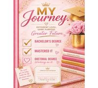 My Journey: Bachelor's Degree • Mastered It • Doctoral Degree Working on It | Motivational Composition Notebook for Graduate Students, Doctoral Students & Future PhDs | Pink & Gold |