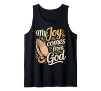 My Joy Comes from God Fe Cristiano Creyente |- Camiseta sin Mangas
