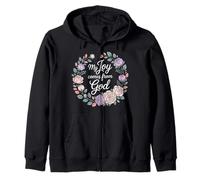 My Joy Comes from God Fe Cristiano Creyente |- Sudadera con Capucha