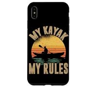 My Kayak My Rules Vintage Kayak Kayak Lago de navegación Carcasa para iPhone XS MAX