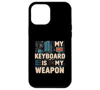 My Keyboard Is My Weapon Coder Programmer Tech Carcasa para iPhone 12 Pro MAX