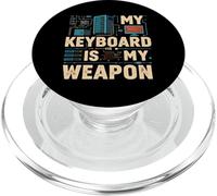 My Keyboard Is My Weapon Coder Programmer Tech PopSockets PopGrip para MagSafe