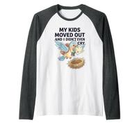 My Kids Moved out Síndrome Cita Parenting Divertido Vacío Camiseta Manga Raglan