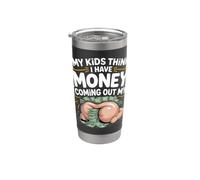 My Kids Think I Have Money Coming Out My Padre en bolsa - Vaso térmico de acero inoxidable de doble pared