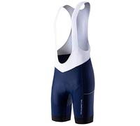 MY KILOMETRE Culotte Profesional con Tirantes para Hombre - Pantalones Cortos de Ciclismo Acolchados con 2 Bolsillos Laterales, Transpirable y Secado Rápido - Ideal para MTB y Carretera