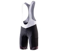 MY KILOMETRE Culotte Profesional con Tirantes para Hombre - Pantalones Cortos de Ciclismo Acolchados con 2 Bolsillos Laterales, Transpirable y Secado Rápido - Ideal para MTB y Carretera