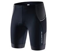 MY KILOMETRE Pantalones Cortos de Triatlón para Hombre - Culotte Ciclismo Profesionales con 2 Bolsillos Secado Rápido y Resistente para Natación, Ciclismo y Running