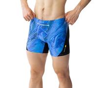 MY KILOMETRE Traje de baño sólido para hombre, traje de baño Jammer, azul, (Flame Blue), Small
