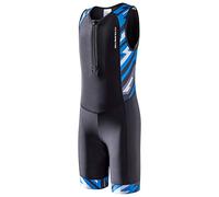 MY KILOMETRE Traje de Triatlón para Niños Sin Mangas - Trisuit Transpirable y de Secado Rápido con Bolsillo Trasero para Competición y Entrenamiento UPF 50+