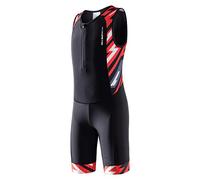 MY KILOMETRE Traje de Triatlón para Niños Sin Mangas - Trisuit Transpirable y de Secado Rápido con Bolsillo Trasero para Competición y Entrenamiento UPF 50+