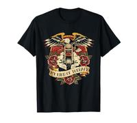 My Kind of Therapy Motorcycle Eagle Tattoo Biker Camiseta