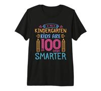 My Kindergarten Kids Are 100 Days Smarter Back To School Camiseta Premium