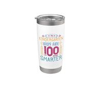 My Kindergarten Kids Are 100 Days Smarter Back To School Vaso térmico de acero inoxidable de doble pared