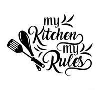 My Kitchen My Rules DecorFor ative Stickers to For add FlFor air to Your Cooking For areFor a