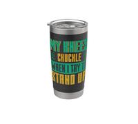 My Knees Chuckle Up Stand Divertido Jubilación Humor Grupo Vaso térmico de acero inoxidable de doble pared
