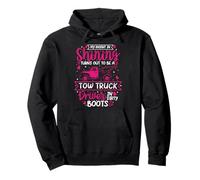 My Knight In Shining Funny Remolque Conductor Esposa Chicas Mujeres Sudadera con Capucha
