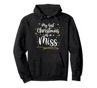 My Last Christmas As A Miss Future Bride Christmas Wedding Design Sudadera con Capucha