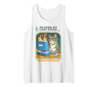 My Last Email Cat Sarcastic Retro Funny Adult Work Humor Camiseta sin Mangas