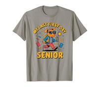 My Last First Day Senior Dog Cool Back to School Camiseta