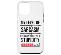 My Level of Sarcasm Depends On Your Level of Stupidity Work Carcasa para iPhone 12 Mini