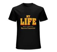 My Life A Film Quentin Tarantino - Camiseta para hombre, diseño de Tarantino, color negro, Negro , L