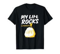 My Life Rocks (literalmente) Escalador pincelada Arte Camiseta