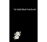 My Little Black Notebook: Blank 120 page lined journal with glossy cover, 6 x 9 inches