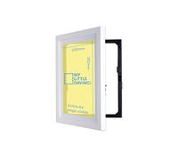 My Little DaVinci - Marco de fotos de madera para 50 obras de arte, muestra o cuelga las obras de arte de tus hijos (blanco, A4)