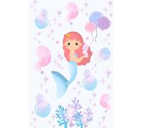 My Little Mermaid Notebook: Adorable Mermaid & Ocean Theme | 6 x 9 Inch | 120 Lined Pages for Kids