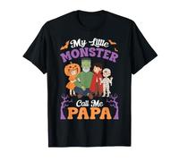 My Little Monster Call Me Papa Spooky Halloween Abuelo Camiseta