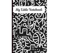 My Little Notebook: Mini Composition Notebook for Teens/College Ruled/100 Pages/4x6 Inches/Black&White