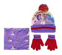 My Little Ponny Pack de Gorro, Guantes y Braga de My Little Pony Cuello, Multicolor, Estándar para Niños