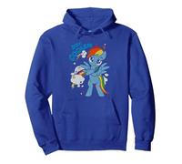 My Little Pony 20% Cooler with Rainbow Dash Sudadera con Capucha, Unisex para Adultos, Azul Real, XL