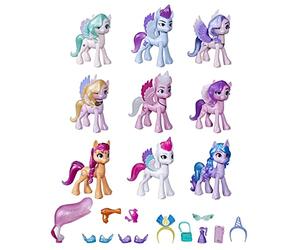 My Little Pony A New Generation, Colección Gala Real, 9 Ponis, 13 Accesorios, Multicolor