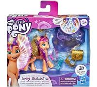 My Little Pony: A New Generation Movie Crystal Adventure Alicorn Sunny Starscout - 3 Pulgadas Alicorn-Style Toy, Sorpresa Accessories, Pulsera