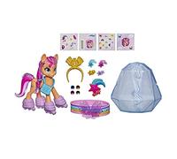 My Little Pony: A New Generation - Sunny Starscout Aventura de Cristal - Poni Naranja de 7,5 cm con Accesorios Sorpresa, Pulsera