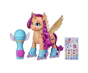 My Little Pony: A New Generation - Sunny Starscout Canta y Patina - Juguete Interactivo de 22,5 cm, a Control Remoto, 50 reacciones y Luces