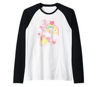 My Little Pony Adorable Rainbow Friendship Distressed Poster Camiseta Manga Raglan