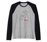 My Little Pony Cute Anatomy of A Pony Line Art Camiseta Manga Raglan